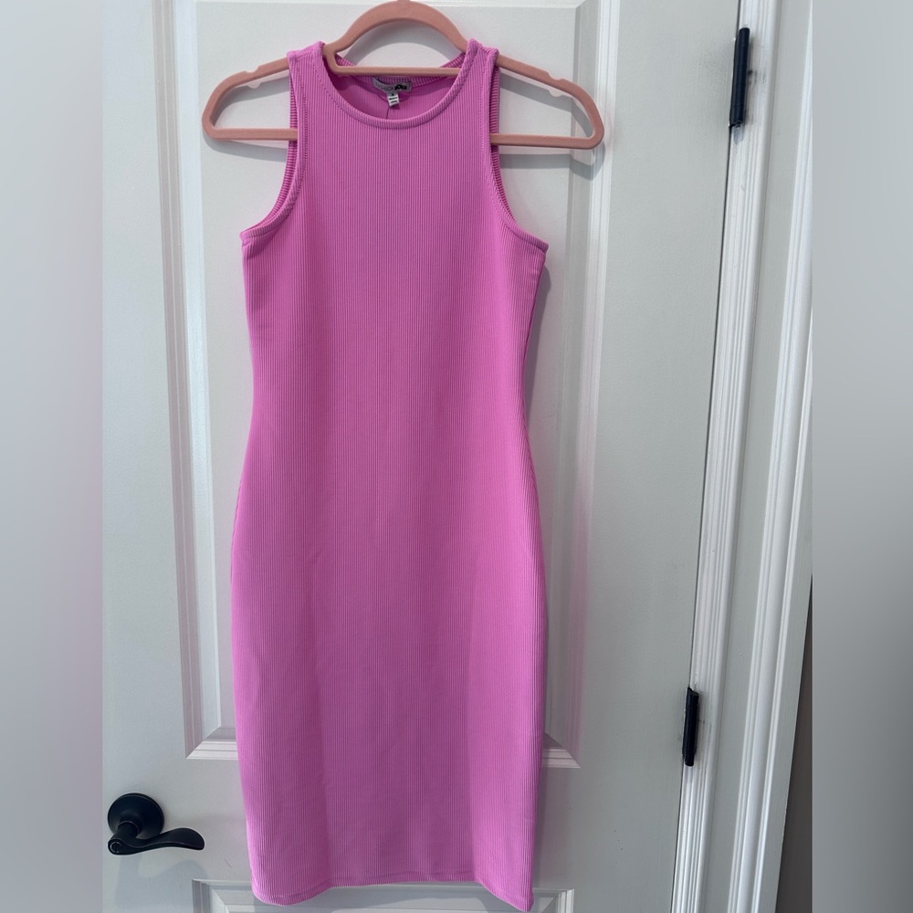 FASHION NOVA Pink Sleeveless Bodycon Dress - Small